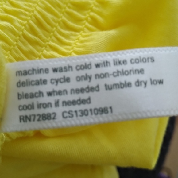 Fashion Bug Yellow Blouse. Vibrant Summer Comfy Fun - Picture 4 of 4